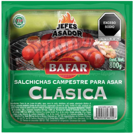 SALCHICHA CAMPESTRE PARA ASAR BAFAR C/8PZ