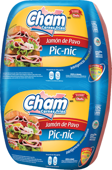 JAMON DE PAVO PIC NIC TA PERA CHAM POR KG. (5KG)