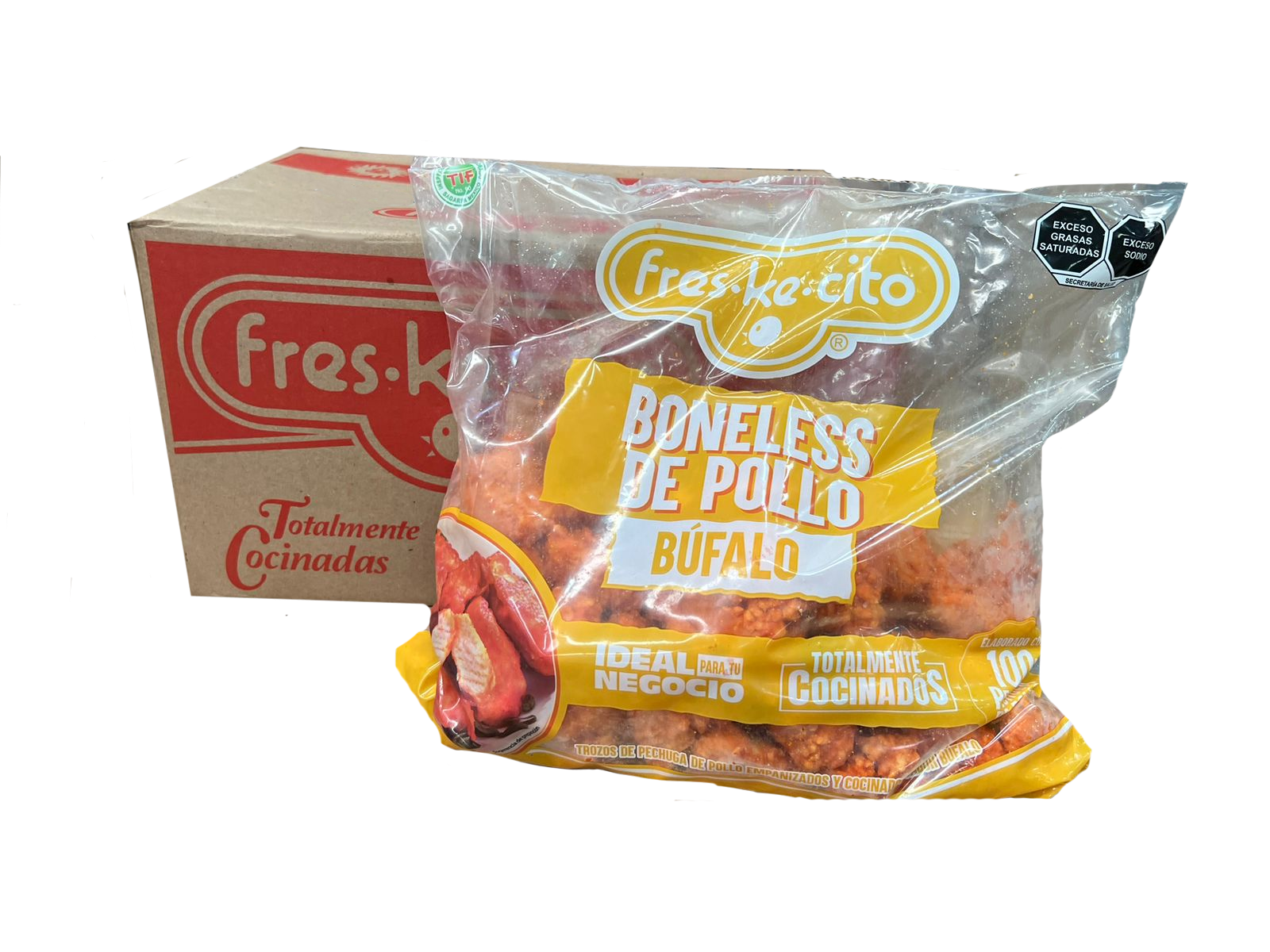 BONELESS DE POLLO BUFALO TOTALMETE COCINADOS FRES.KE.CITO