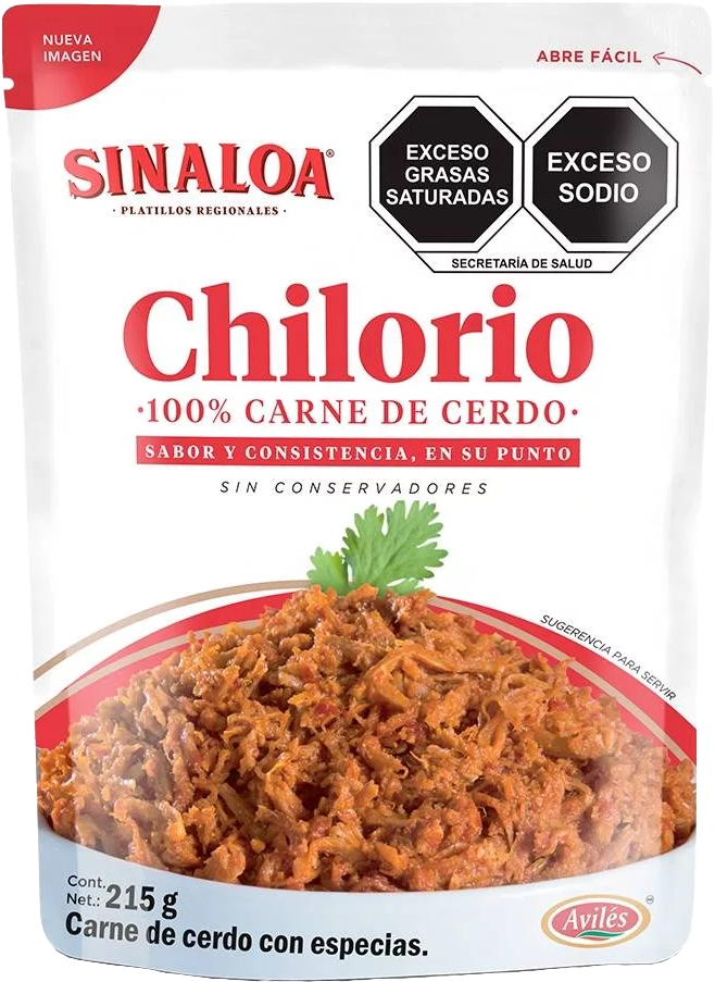 CHILORIO DE CERDO SINALOA 18/215GR