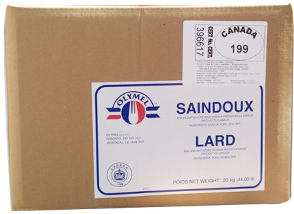 MANTECA DE PUERCO OLYMEL 20 KG