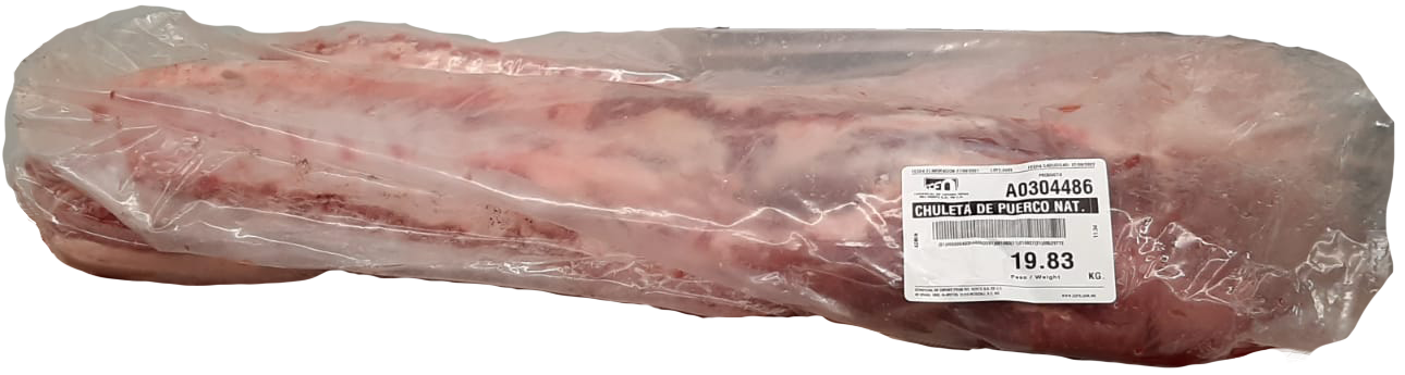 CHULETA DE PUERCO NATURAL CCFN (EMPACADO)