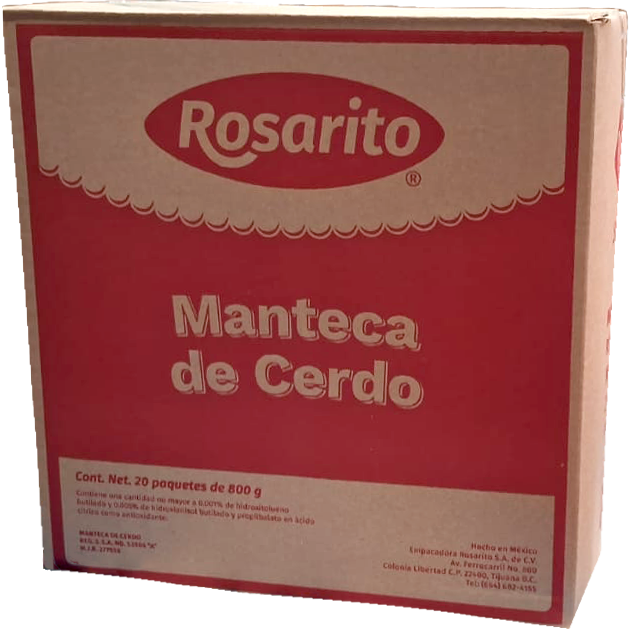 MANTECA ROSARITO 20/800 GR