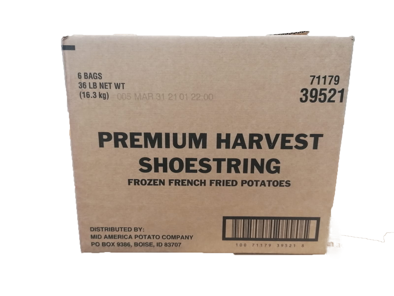 PAPAS CONGELADAS CORTE 1/4 PREMIUM HARVEST 6/6 LB