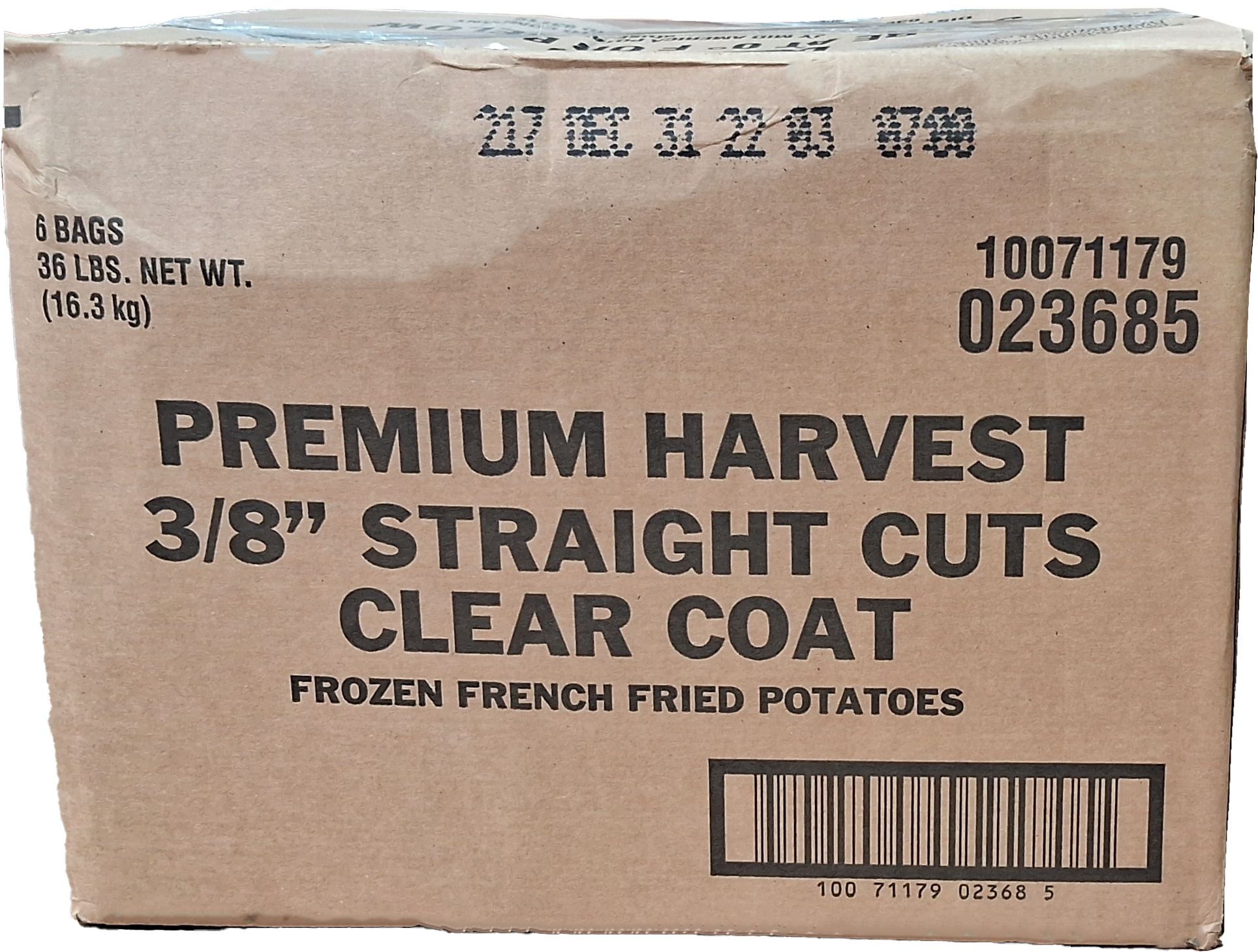 PAPAS CONGELADAS CORTE 3/8 PREMIUM HARVEST 6/6 LB