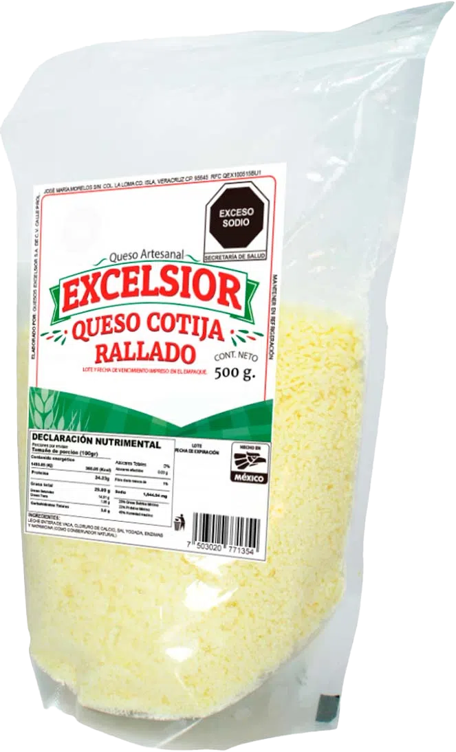 QUESO COTIJA RALLADO EXCELSIOR