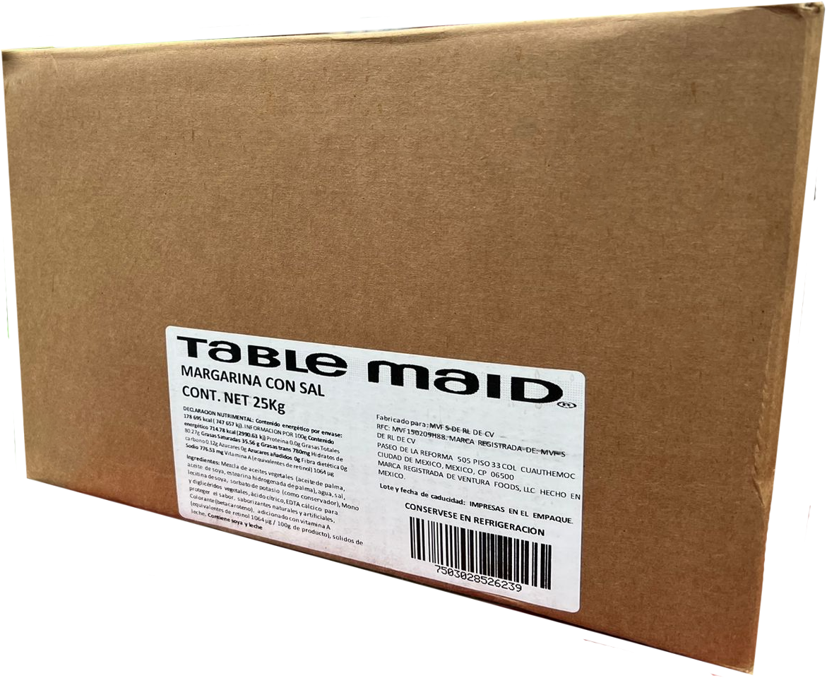 MARGARINA C/SAL TABLE MAID 1/25 KG