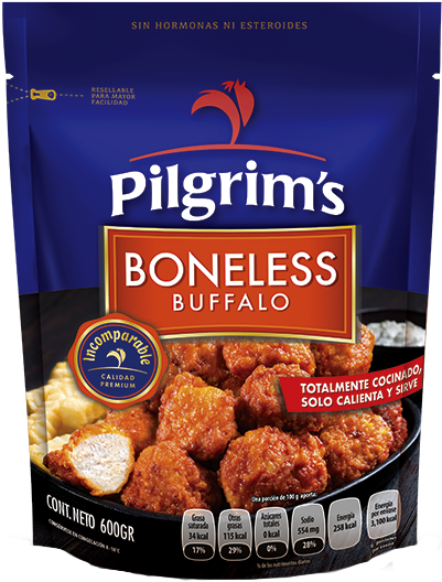 BONELESS DE POLLO BUFFALO PILGRIMS 10/600 GR