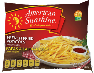 PAPAS CONGELADAS AMERICAN SUNSHINE 12/20 OZ