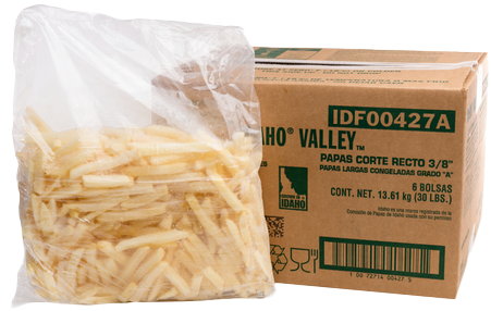 PAPAS CONGELADAS CORTE 3/8 IDAHO VALLEY 6/5 LB