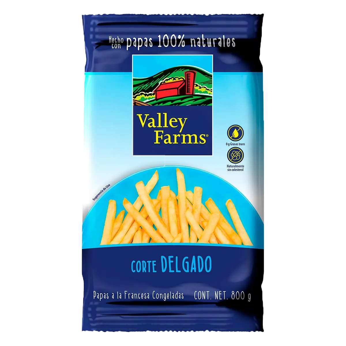 PAPAS CONGELADAS CORTE DELGADO VALLEY FARMS 12/800GRS.