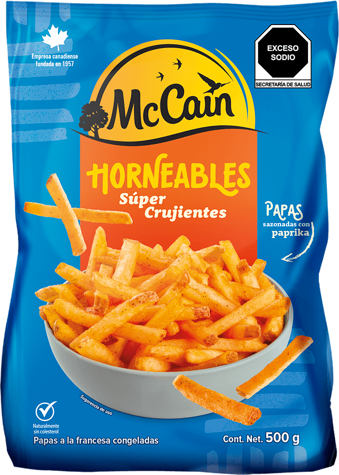 PAPAS CONGELADAS PAPRIKA CRUJIENTE MCCAIN 12/500GR