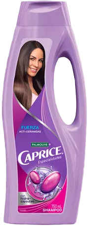 SHAMPOO CAPRICE FUERZA ACTI-CERAMIDAS 12/750 ML.