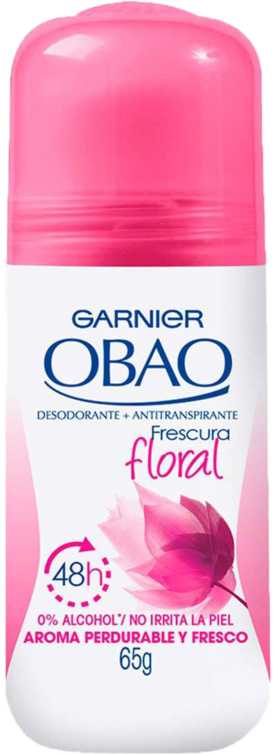DESODORANTE OBAO P/MUJER FRESCURA FLORAL 24/65 GR.