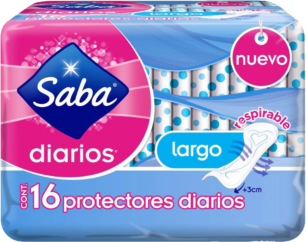 TOALLA PROTECTORES SABA SABILA S/ALAS 24/16 PZ