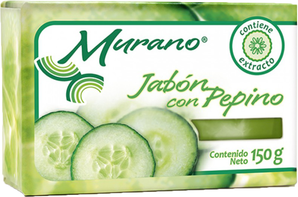 JABON DE TOCADOR MURANO CON PEPINO 40/150 GR