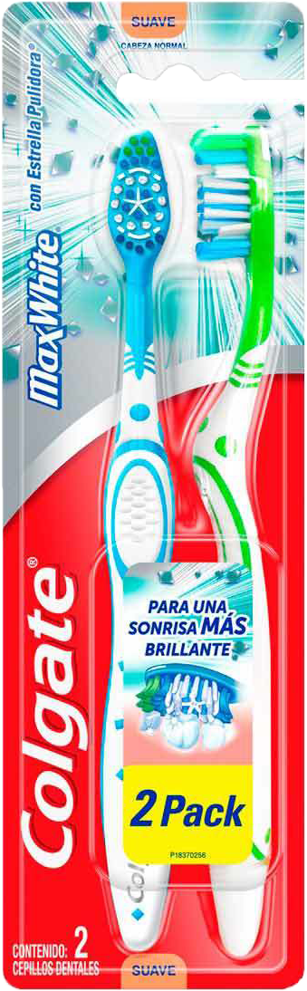 CEPILLO DENTAL COLGATE MAX WHITE 12/2 PZ
