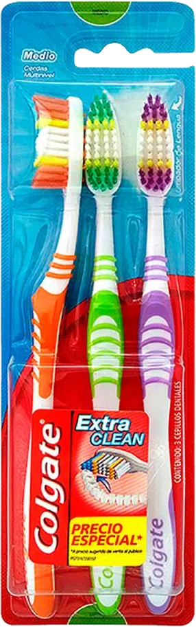 CEPILLO DENTAL COLGATE EXTRA CLEAN 12/3PZ