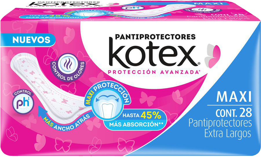 TOALLA PROTECTORES KOTEX MAXI 14/28PZ