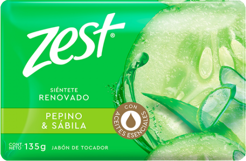 JABON ZEST PEPINO 72/135 GR