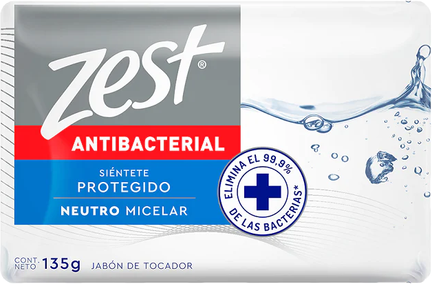 JABON ZEST NEUTRO ANTIBACTERIAL 72/135 GR