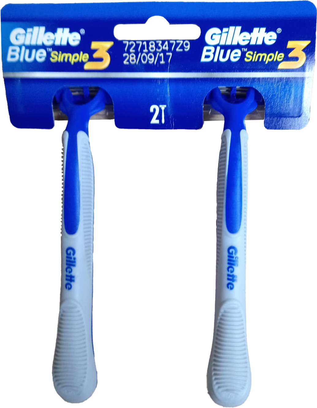 RASTRILLO GILLETTE BLUE SIMPLE 3 SINGLE 24/12/2PZ