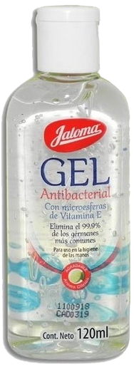 GEL ANTISEPTICO C/AROMA Y VITAMINA E JALOMA 96/120 ML