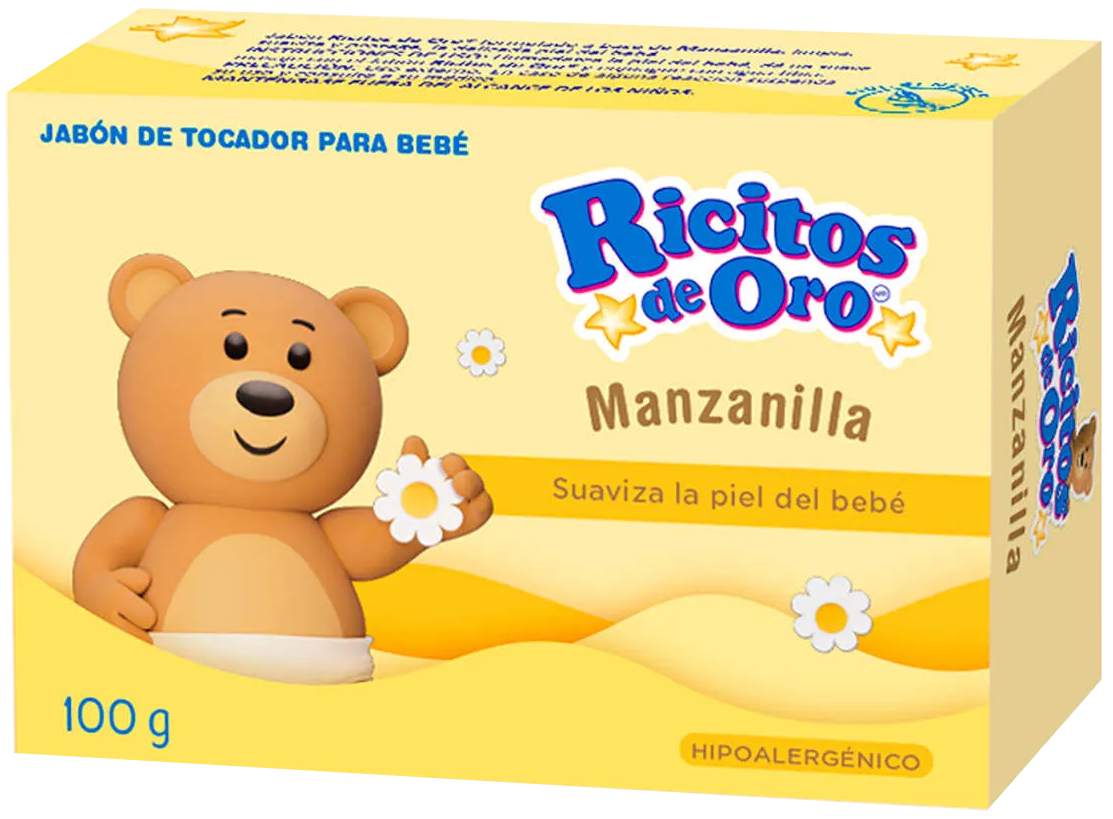 JABON BARRA RICITOS DE ORO MANZANILLA 50/100 GR