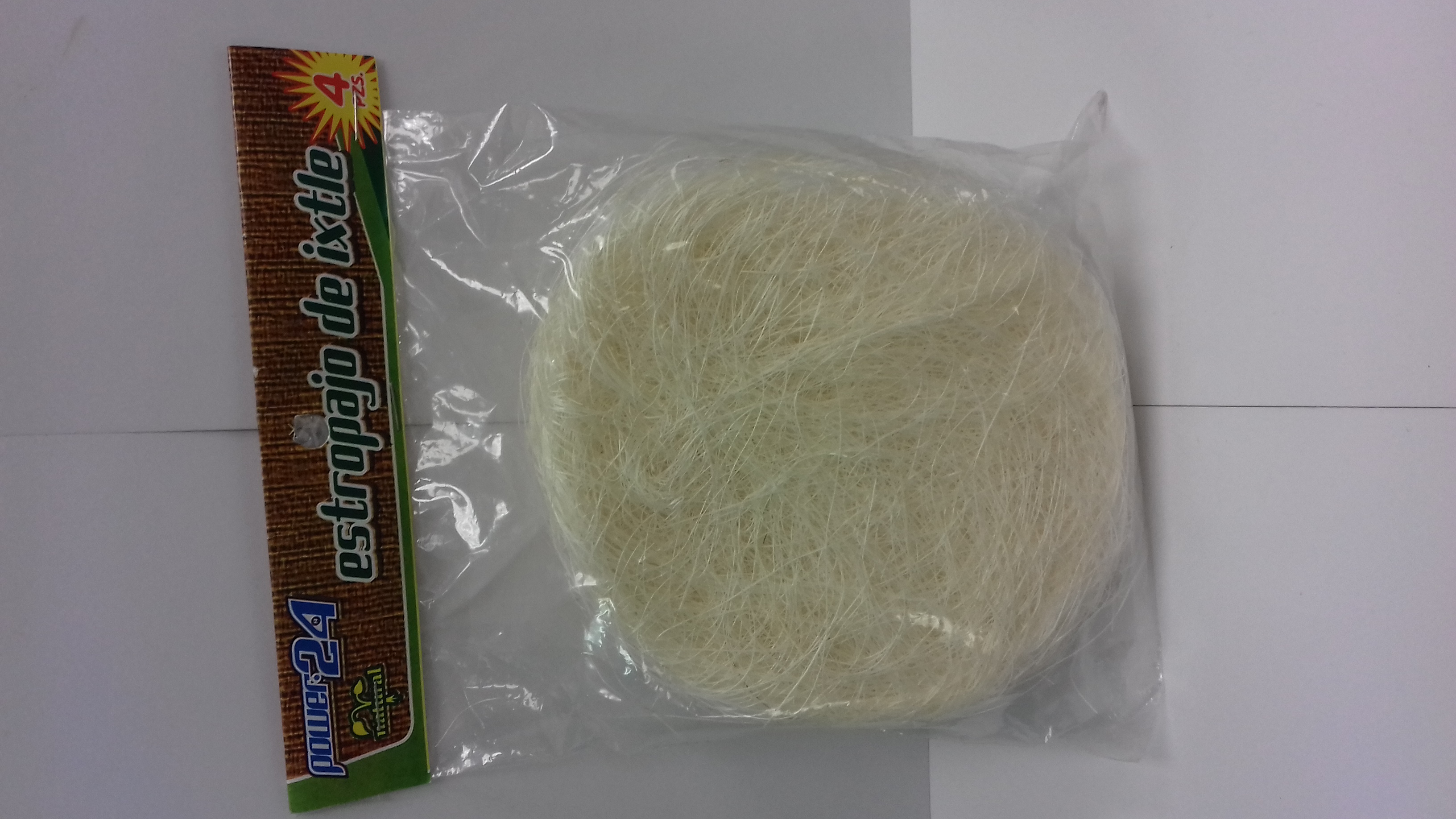 ESTROPAJO DE IXTLE C/4 POWER 24 48/1PZ