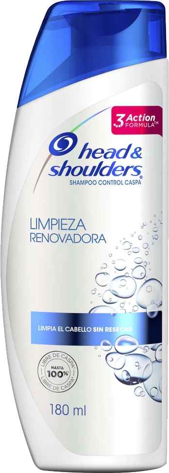 SHAMPOO HEAD SHOULDER LIMPIEZA RENOVADORA 12/180ML