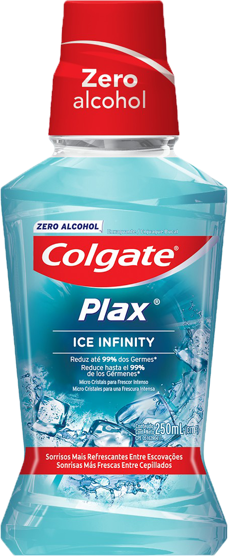 ENJUAGUE BUCAL COLGATE PLAX ICE INFINITY 250 ML 12/1 PZ