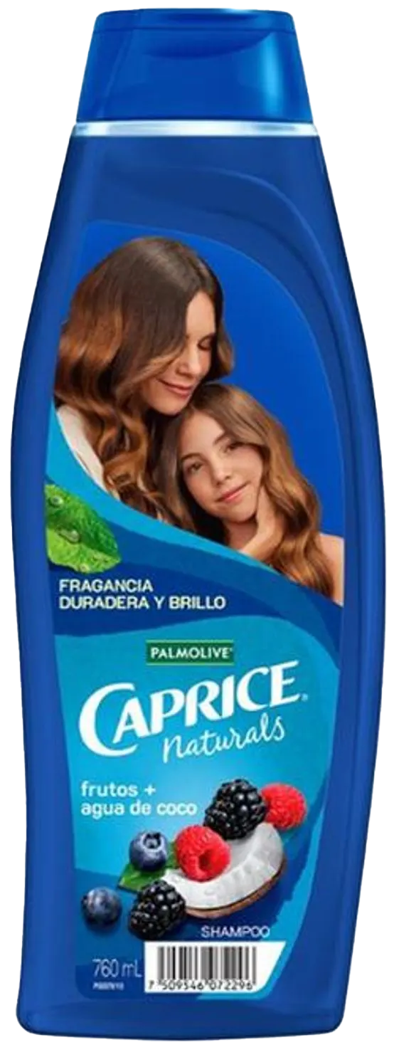 SHAMPOO CAPRICE FRUTOS Y AGUA DE COCO 12/760 ML