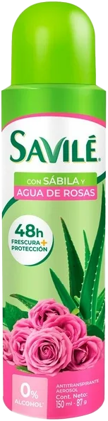 DESODORANTE EN AEROSOL SAVILE AGUA DE ROSAS 12/150 ML