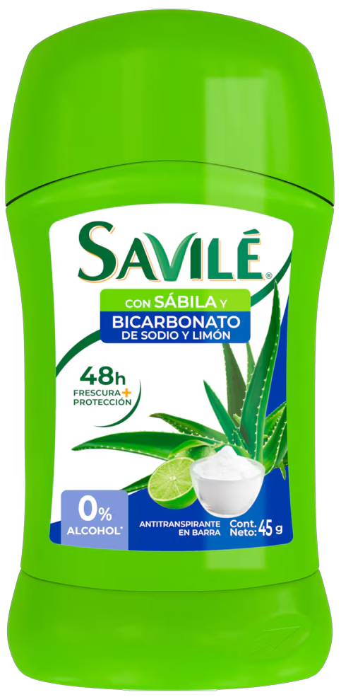 DESODORANTE EN BARRA SAVILE BICARBONATO-LIMON 12/45 GR
