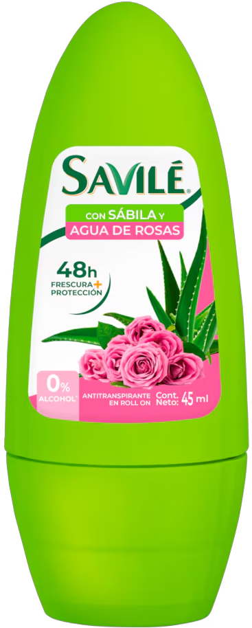DESODORANTE EN ROLL ON SAVILE AGUA DE ROSAS 45 GR 1/12 PZ