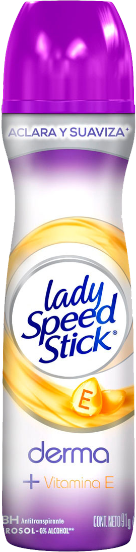 DESODORANTE EN AEROSOL LADY SPEED STICK DERMA VITAMINA E 12/91GR
