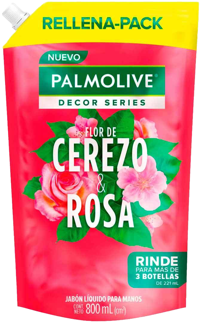 JABON LIQ. P/MANOS PALMOLIVE FLOR DE CEREZO & ROSA 15/800 ML