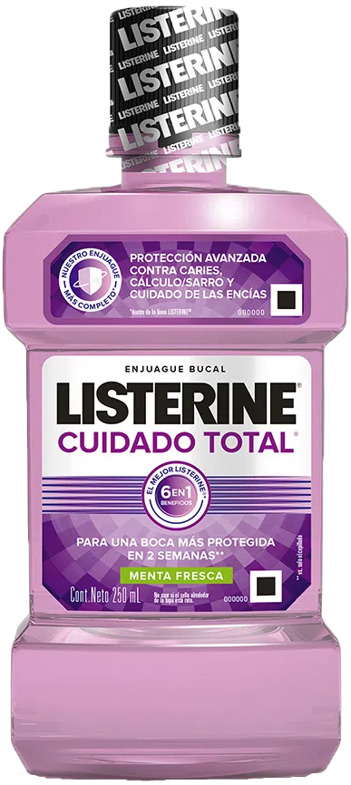 ENJUAGUE BUCAL LISTERINE TOTAL CARE MENTA FRESCA 12/250ML
