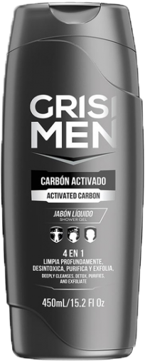 JABON LIQ CORPORAL GRISI MEN CARBON ACTIVADO 12/450 ML