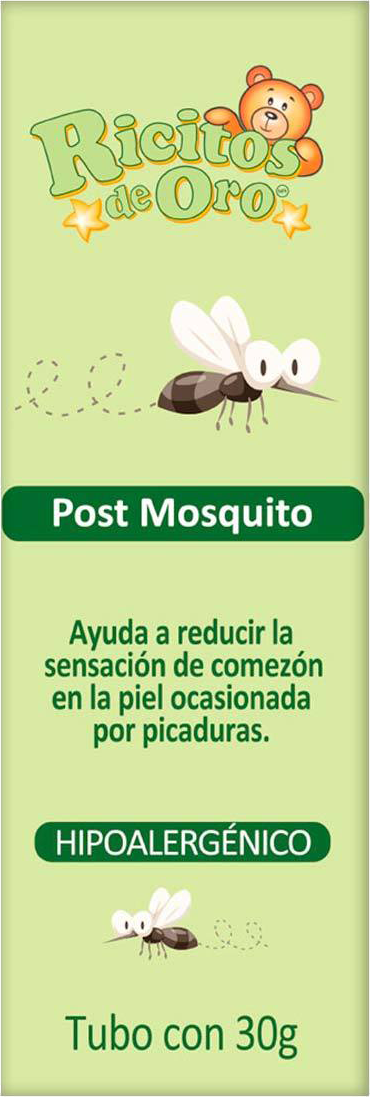 GEL POST MOSQUITO RICITOS DE ORO 30GR 12/1PZ