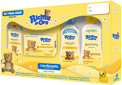 KIT VIAJERO RICITOS DE ORO MANZANILLA 4PZ 12/1PQ