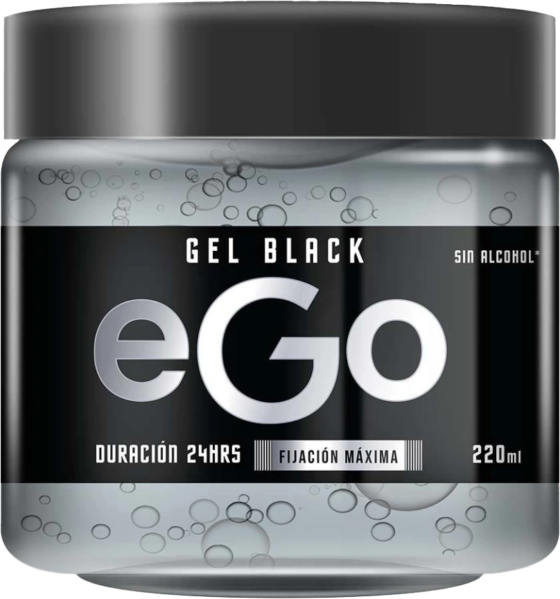 GEL P/CABELLO EGO BLACK TARRO 12/220 ML