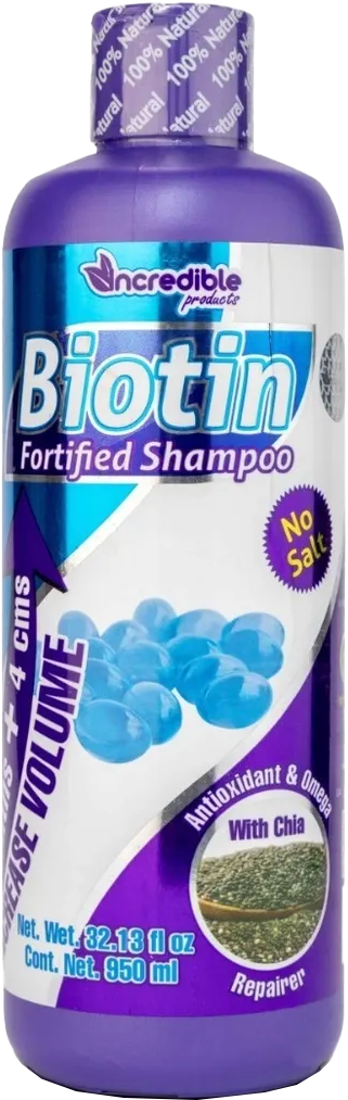 SHAMPOO INCREDIBLE BIOTINA CON CHIA 12/950ML