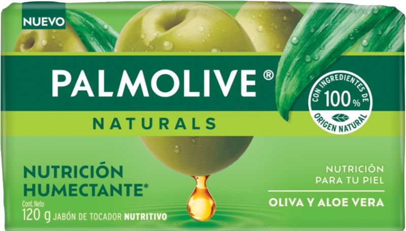 JABON DE TOCADOR PALMOLIVE NATURALS ALOE Y OLIVA  72/120 GR