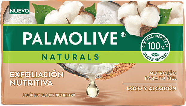 JABON DE TOCADOR PALMOLIVE NATURALS COCO Y ALGODÓN 72/120GR