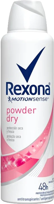 DESODORANTE EN AEROSOL REXONA P/MUJER POWDER DRY 12/89GR