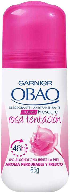 DESODORANTE OBAO P/MUJER ROSA TENT 24/65 GR