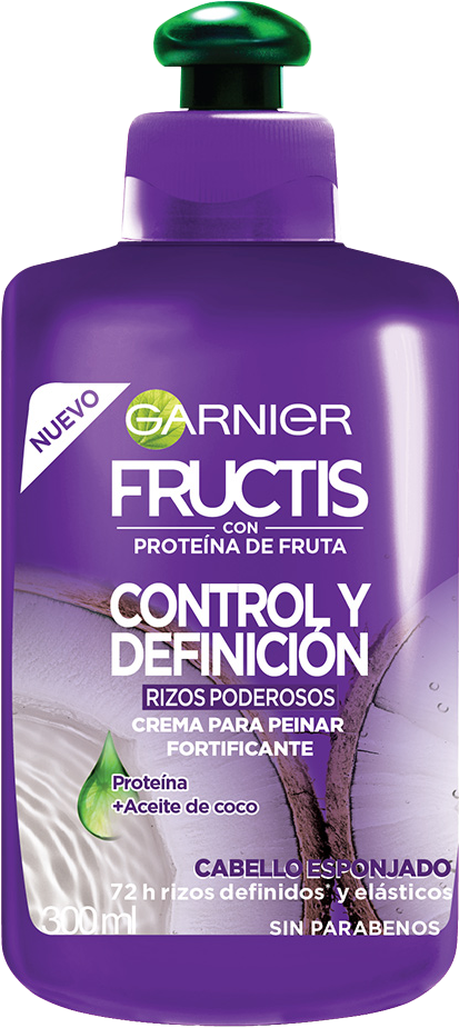 CREMA P/PEINAR FRUCTIS CONTROL Y DEF RIZOS MANEJ 12/300ML