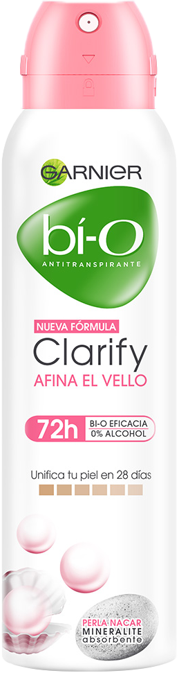 DESODORANTE EN AEROSOL GARNIER BI-O CLARIFY AFINA 12/150ML