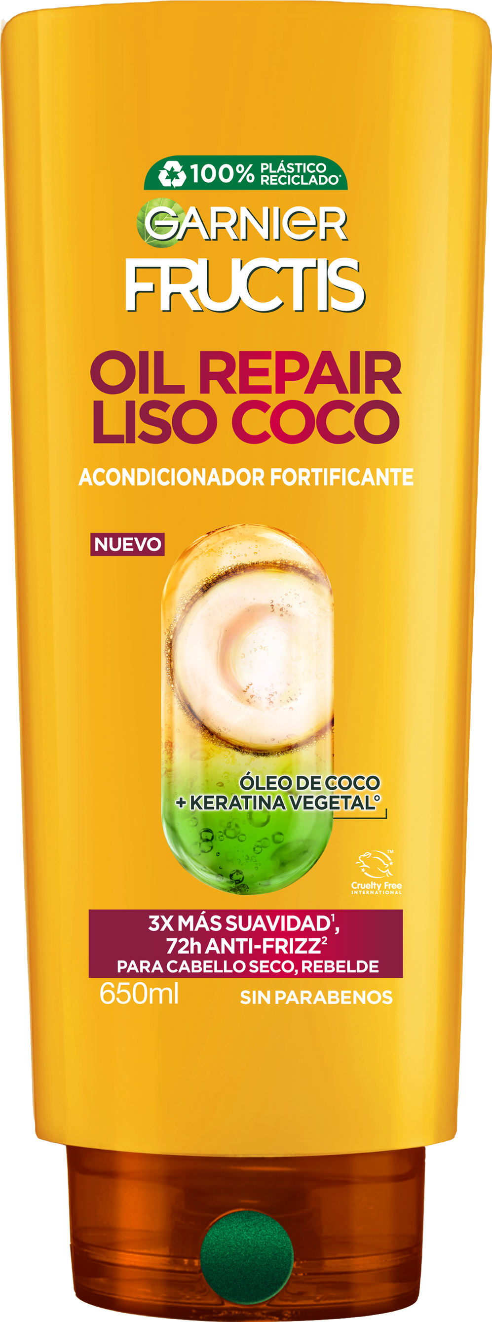 ACONDICIONADOR FRUCTIS OIL REPAIR LISS COCONUT 12/650ML
